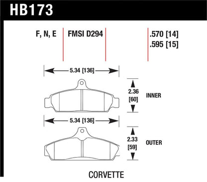 Hawk Performance Hawk HP+ Street Brake Pads