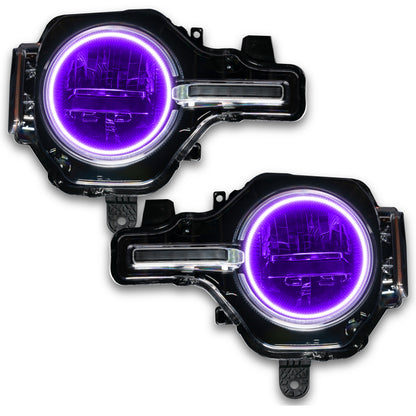 ORACLE Lighting Oracle 2021 Ford Bronco Base Headlight LED Halo Kit - ColorSHIFT - w/o Controller
