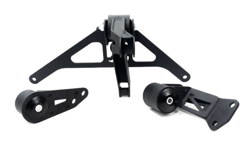 Innovative Mounts Innovative 90-05 NSX K-Series/K20 Manual Transmission Black Steel Mount Kit 95A Bushings