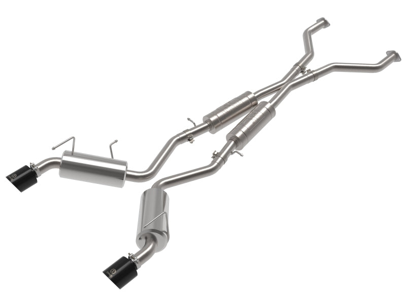 aFe Takeda Cat-Back Exhaust System Nissan 370Z 09-20 V6-3.7L- Black Tip