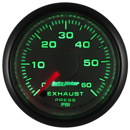 AutoMeter Gauge Exhaust Press. 2-1/16in. 60PSI Stepper Motor Ram Gen 3 Factory Match