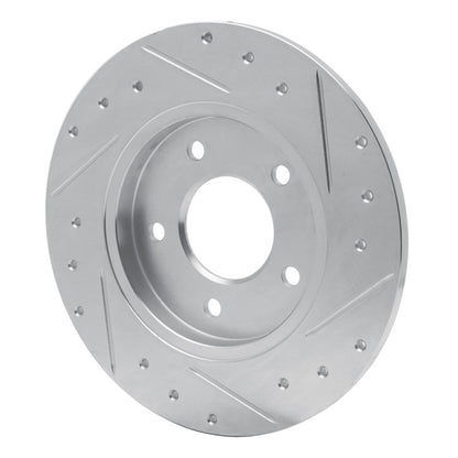 R1 Concepts R1 94-99 Buick Regal Rear Left Drilled & Slotted Silver Brake Rotor