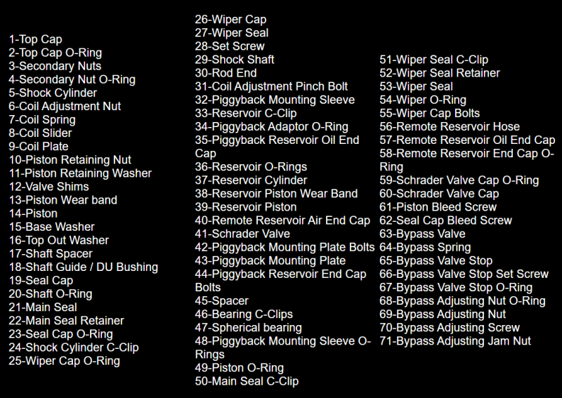 King Shocks 2.5 PR Spring Divider 1 Piece Molded Black