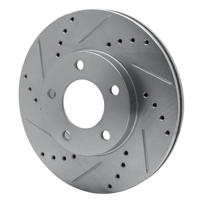 R1 Concepts R1 01-07 Ford Escape Front Left Drilled & Slotted Silver Brake Rotor