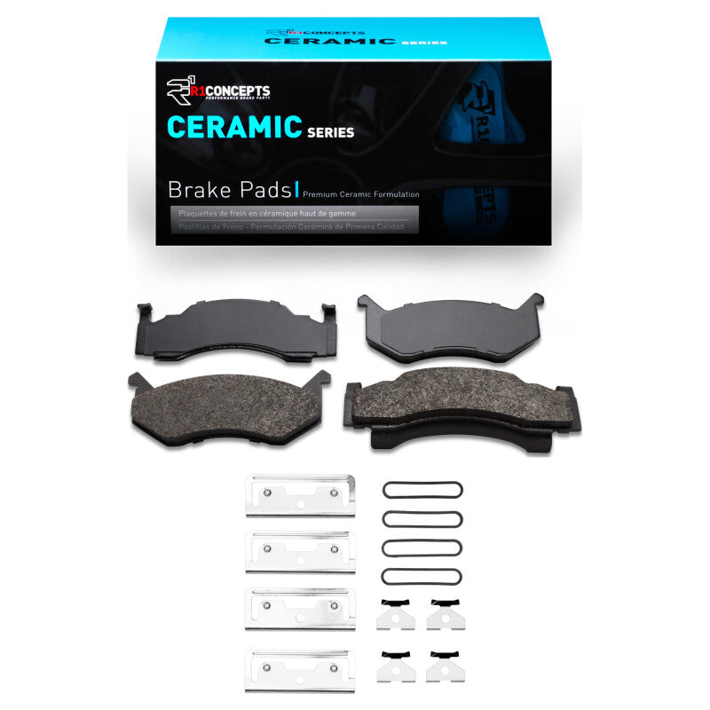 R1 Concepts R1 1973-1997 Chrysler Newport Front R1 Ceramic Pads & Hardware Kit