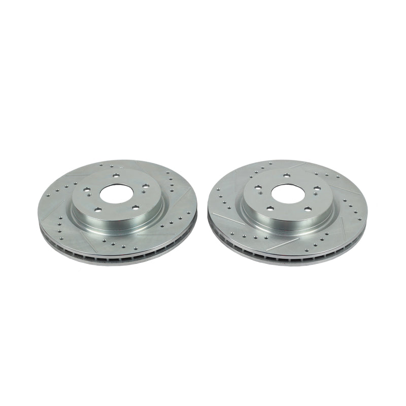 PowerStop Power Stop 06-13 Suzuki Grand Vitara Front Evolution Drilled & Slotted Rotors - Pair