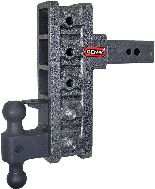 GEN-Y Hitch Gen-Y Mega Duty 2.5in Shank 9in Offset Drop 32K Hitch w/GH-0161 Dual-Ball/GH-0162 Pintle Lock