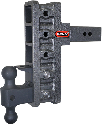 GEN-Y Hitch Gen-Y Mega Duty 2.5in Shank 9in Offset Drop 32K Hitch w/GH-0161 Dual-Ball/GH-0162 Pintle Lock