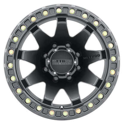 Method Wheels Method MR108 17x9 -44mm Offset 8x6.5 130.81mm CB Matte Black w/BH-H24125-38 Wheel