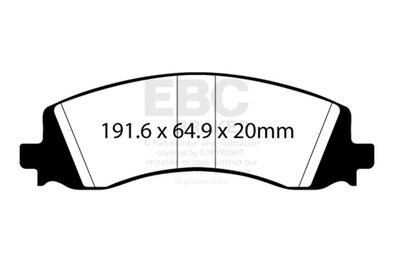 EBC 2019+ Ram 2500 6.4L Extra Duty Rear Brake Pads