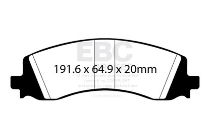 EBC 2019+ Ram 2500 6.4L Extra Duty Rear Brake Pads