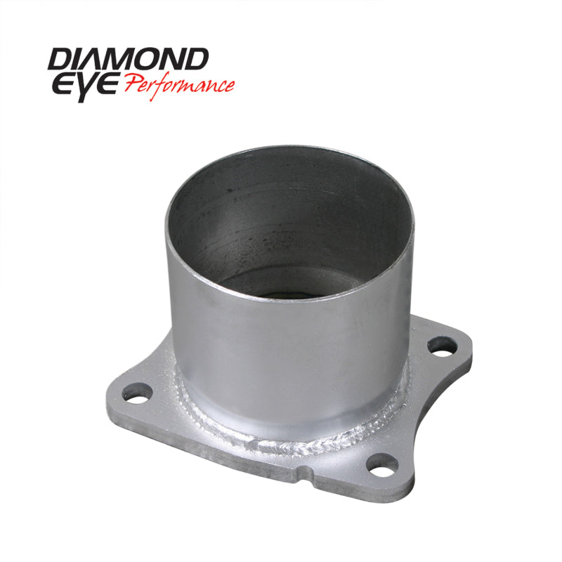 Diamond Eye Performance Diamond Eye ADAPTER 4-BOLT FLANGE 4in INNER DIA CLAMP-ON AL: 01-05 CHEVY/GMC 6.6L 2500/3500 CHV-FBA