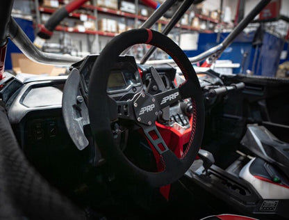 PRP Seats PRP Deep Dish Suede Steering Wheel - Red