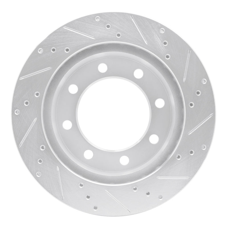 R1 Concepts R1 99-05 Ford F-250 4WD (Super Duty) Front Left Drilled & Slotted Silver Brake Rotor
