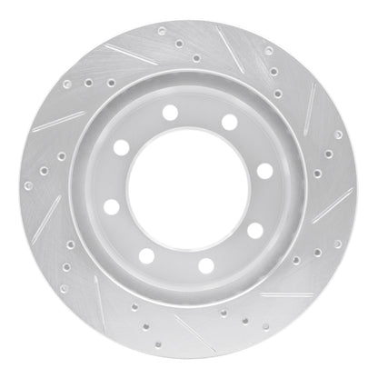 R1 Concepts R1 99-05 Ford F-250 4WD (Super Duty) Front Left Drilled & Slotted Silver Brake Rotor