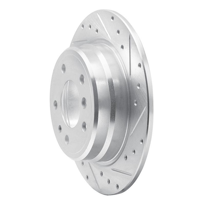 R1 Concepts R1 89-95 BMW 525I (USA/Canada) Rear Right Drilled & Slotted Silver Brake Rotor