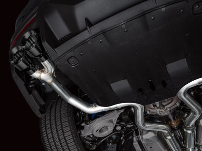 AWE Tuning AWE 2024 Ford Mustang Dark Horse S650 RWD Track Edition Cat-Back Exhaust w/ Quad Diamond Black Tips
