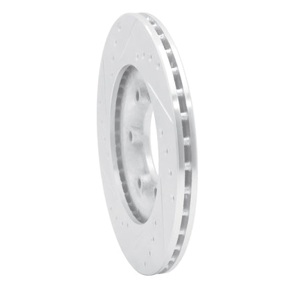 R1 Concepts R1 84-87 Isuzu Pickup Front Right Drilled & Slotted Silver Brake Rotor