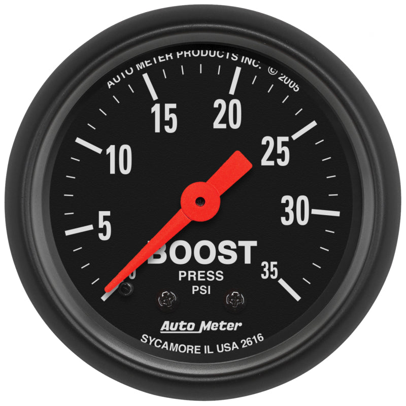 Autometer Z Series 52mm 0-35 PSI Mechanical Boost Gauge