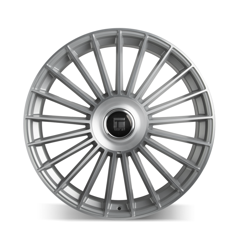 Touren 3610 TR10 24x10 / 5x112/120 BP / 35mm Offset / 74.1mm Hub Satin Silver Machined Wheel