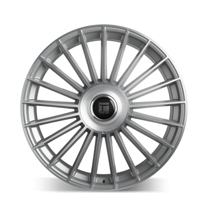 Touren 3610 TR10 24x10 / 5x112/120 BP / 35mm Offset / 74.1mm Hub Satin Silver Machined Wheel