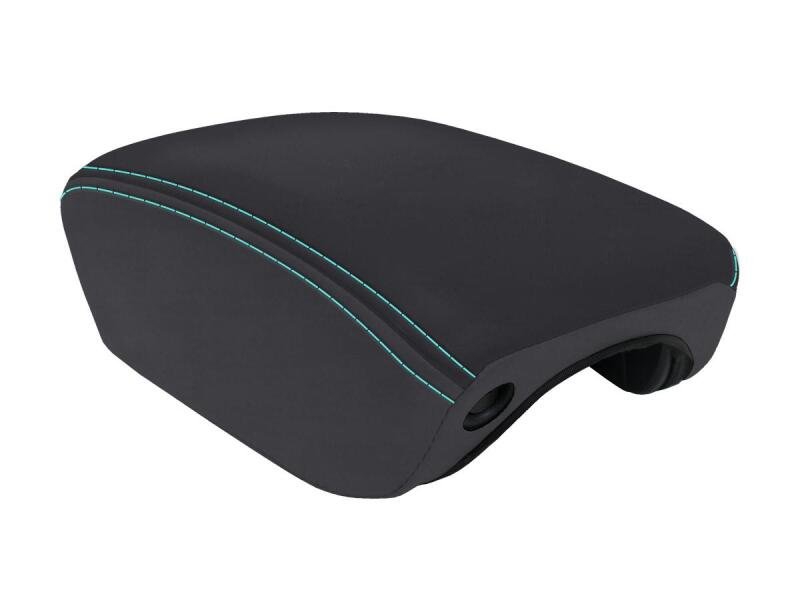 PRP Seats PRP 2018+ Jeep Wrangler JL Center Console Cover - Black/Teal