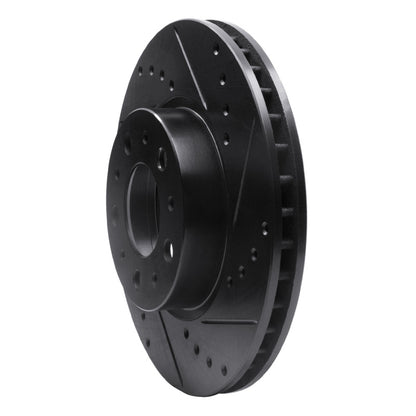 R1 Concepts R1 91-95 Volvo 780 Front Right Drilled & Slotted Black Brake Rotor