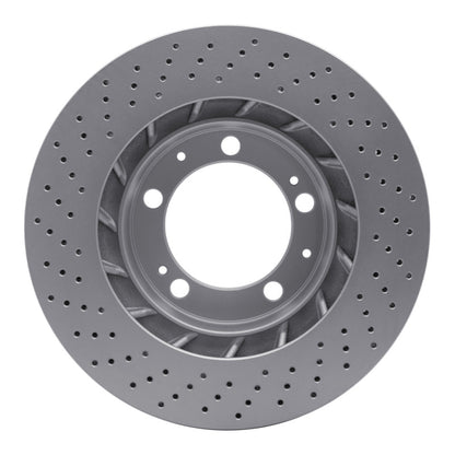 DFC 94-98 Porsche 911 Right Front Drilled GeoSPEC Coated Rotor