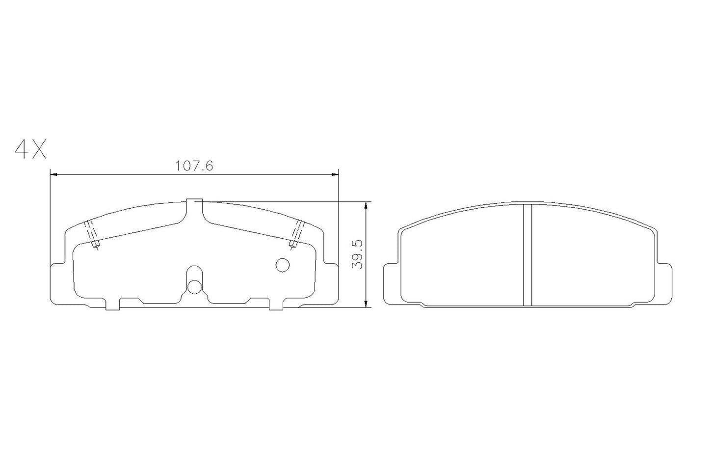 BOGAP F8210555 Brake Pad Set, Disc Brake | ML Performance Car Parts