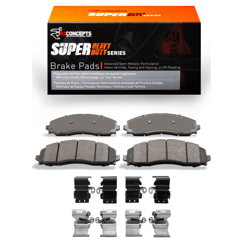 R1 Concepts R1 2023-2025 Ford F-250 2WD (Super Duty) Rear R1 Super Duty Pads & Hardware Kit