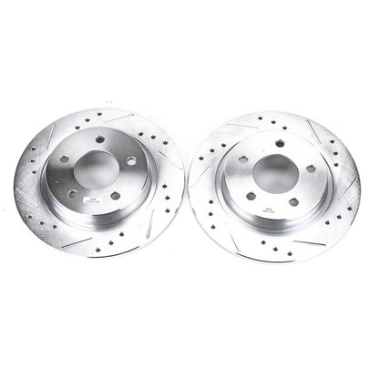 PowerStop Power Stop 04-13 Mazda 3 Rear Evolution Drilled & Slotted Rotors - Pair