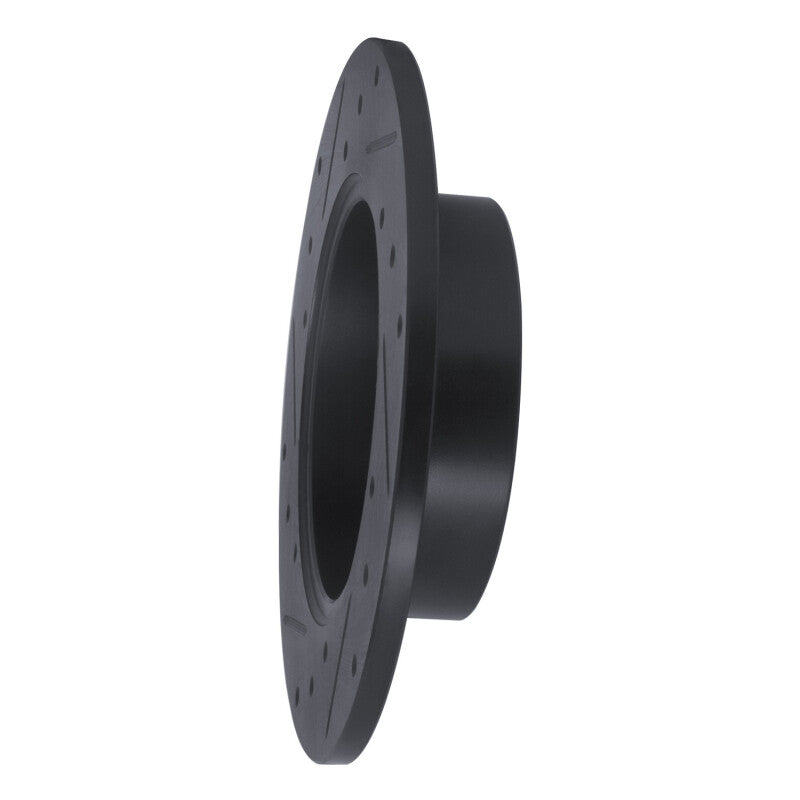 R1 Concepts R1 96-05 Audi A4 Quattro Rear Right Drilled & Slotted Black Brake Rotor