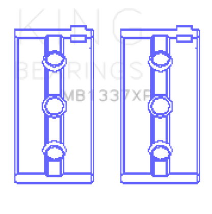 King Engine Bearings Kawasaki ZX-14 (2006-2011) #2/4 (Size +0.25mm) Main Bearing Set