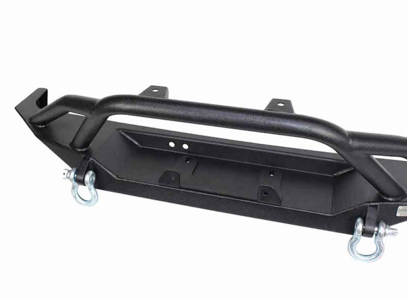 Fishbone Offroad Cherokee XJ Front Winch Bumper W/Grille Guard Bullhead Steel - Blk Txtrd Pwdrcoat