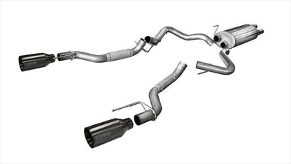 CORSA Performance Corsa 2017-2020 Ford F-150 Raptor 3.5L Sport Cat-Back Dual Rear Exit w/ 5in Gunmetal Tip