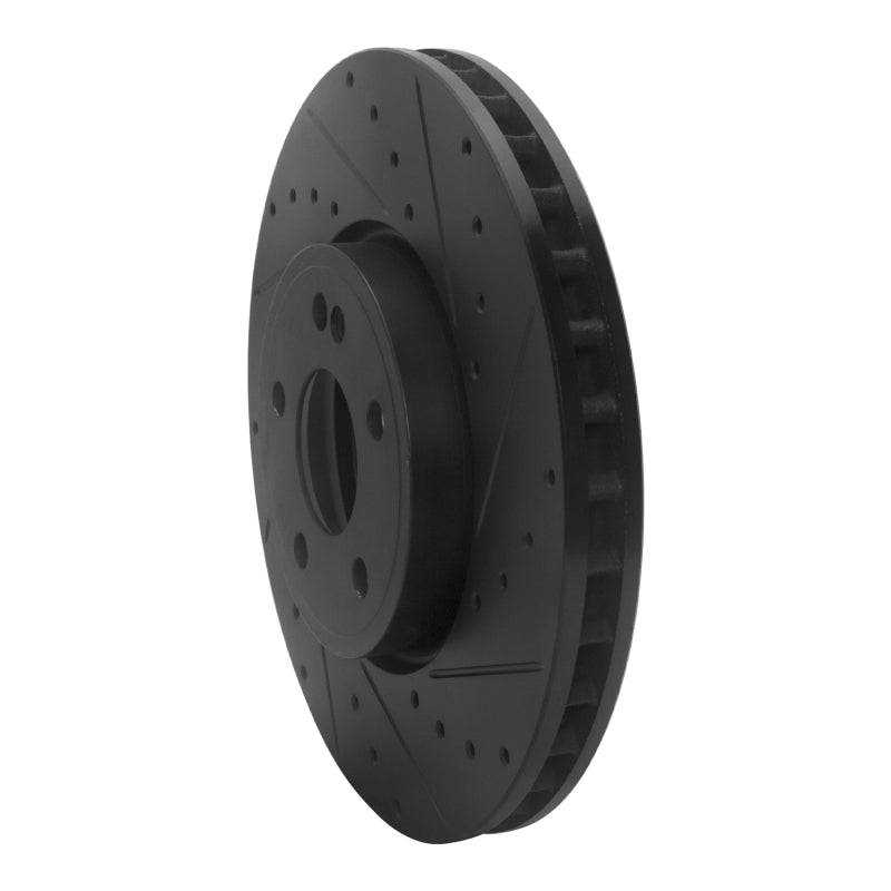 R1 Concepts R1 19-26 Mercedes-Benz A220 Front Right Drilled & Slotted Black Brake Rotor