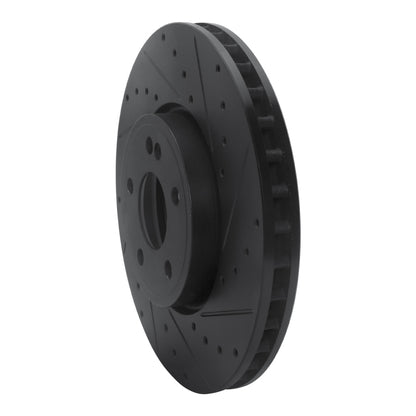 R1 Concepts R1 19-26 Mercedes-Benz A220 Front Right Drilled & Slotted Black Brake Rotor