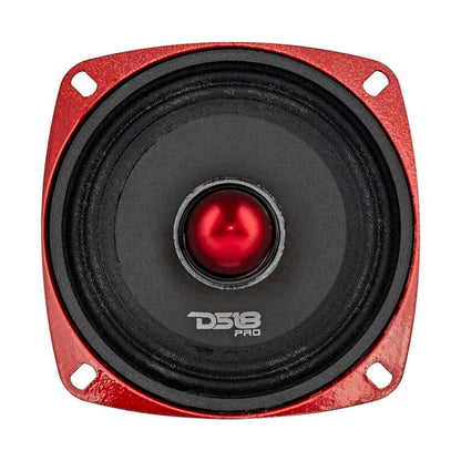 DS18 4in 100 Watts RMS 4 ohm Mid-Range Bullet Shallow Loudspeaker