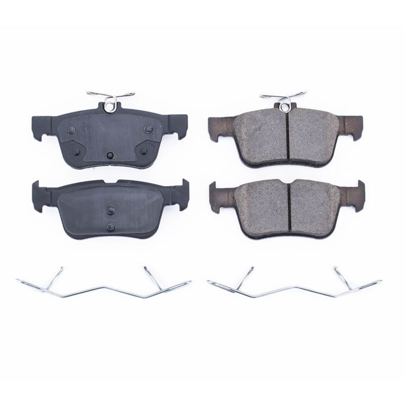 PowerStop Power Stop 17-18 Ford Edge Rear Z17 Evolution Ceramic Brake Pads w/Hardware