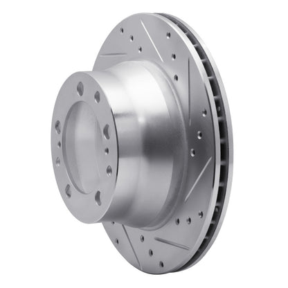 R1 Concepts R1 87-97 Porsche 944 Turbo Rear Right Drilled & Slotted Silver Brake Rotor