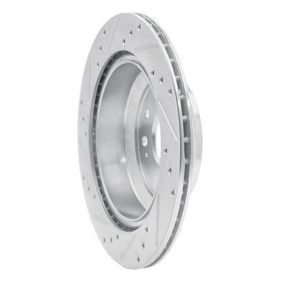 R1 Concepts R1 2005-2012 Acura RL Rear Right Drilled & Slotted Silver Brake Rotor