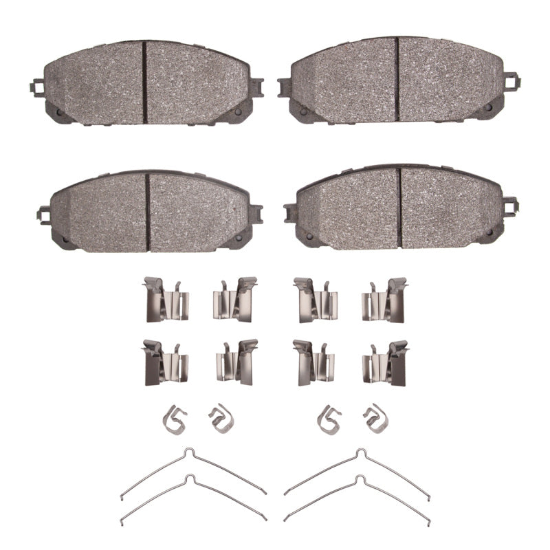 R1 Concepts R1 14-23 Jeep Cherokee Front Euro Ceramic Brake Pads and Hardware Kit