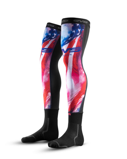 EVS Base Layer Fusion Sock 1776 Red/White/Blue - Large/XL
