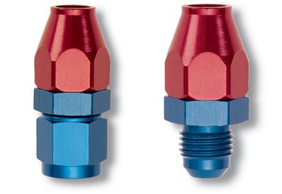 Russell Performance Black/Silver -8 AN Female Swivel to 1/2in Aluminum Tube