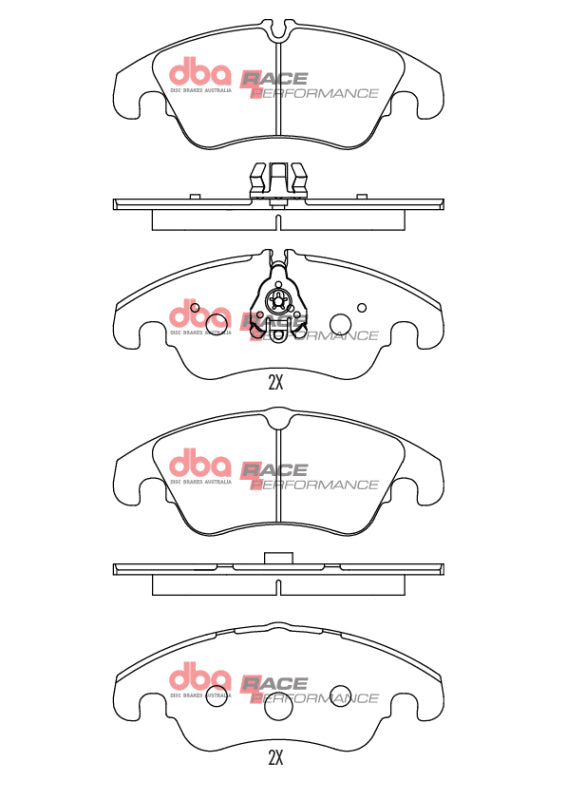 DBA 09-16 Audi A4 Sedan Front RP Performance Brake Pads