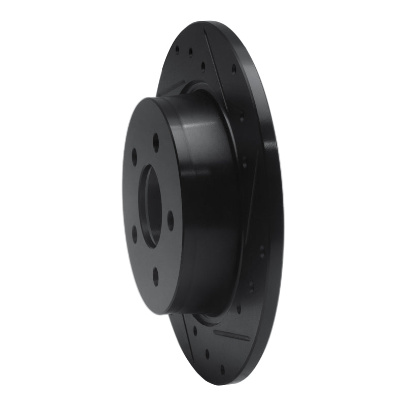 R1 Concepts R1 00-06 Rover 75 (Mexico) Rear Right Drilled & Slotted Black Brake Rotor