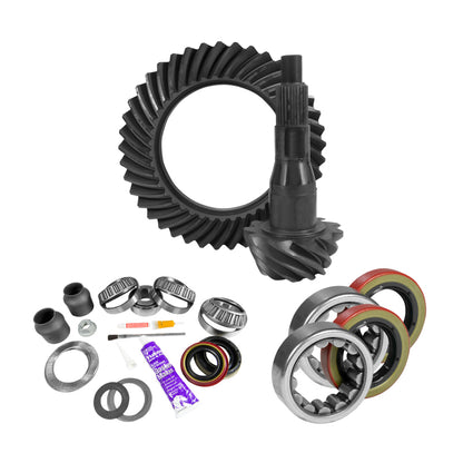 Yukon Gear & Axle Yukon Gear 9.75in Ford 3.73 Rear Ring & Pinion Install Kit 2.53in OD Axle Bearings and Seal