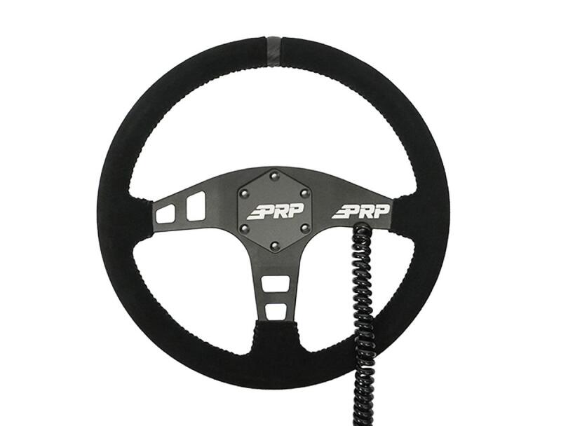 PRP Seats PRP Heated Flat Suede Steering Wheel - Black