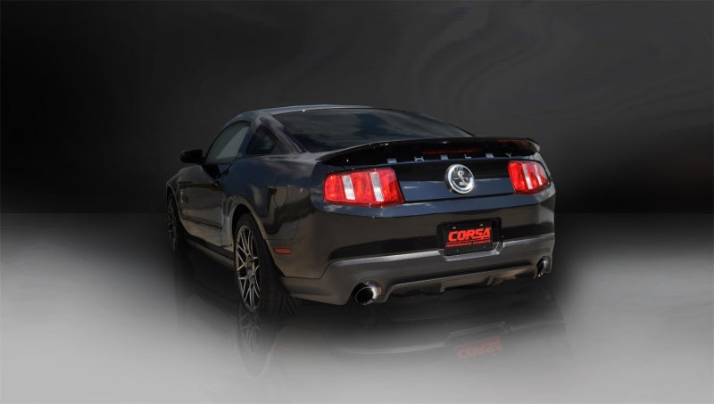 CORSA Performance Corsa 2011-2012 Ford Mustang Shelby GT500 5.4L V8 Sport Axle-Back Exhaust w/ Black Tips