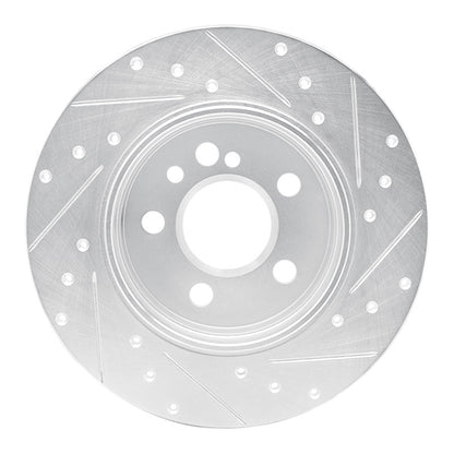R1 Concepts R1 91-99 Mercedes-Benz 300SD Rear Left Drilled & Slotted Silver Brake Rotor